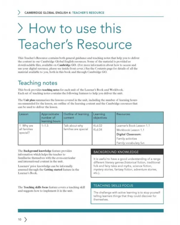 Cambridge Global English. 2nd Edition. Stage 4. Teacher's Resource with Digital Access