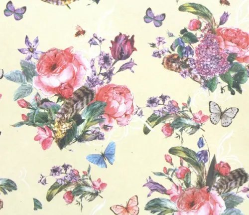 Упаковочная бумага Крафт бумага Розовый куст