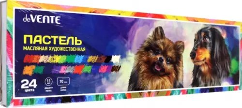 Пастель Пастель масляная утолщенная, 24 цвета
