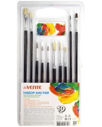 Набор кистей Art, пони, щетина, 10 шт