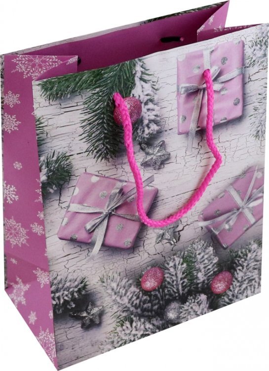 Новогодние подарочные пакеты Пакет новогодний ламинированный