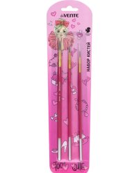 Набор кистей Too Cute Girl, белка, 3 шт.