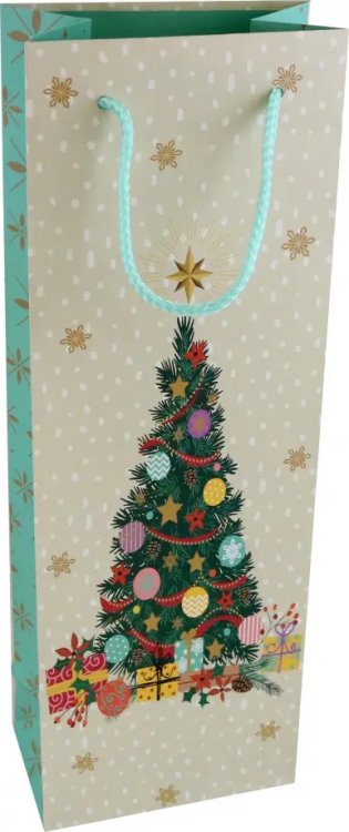 Новогодние подарочные пакеты Пакет новогодний ламинированный