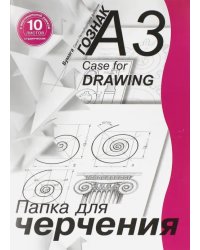 Папка для черчения студенческая с вертикальной рамкой (10 листов, А3) (ПЧ3СВр)