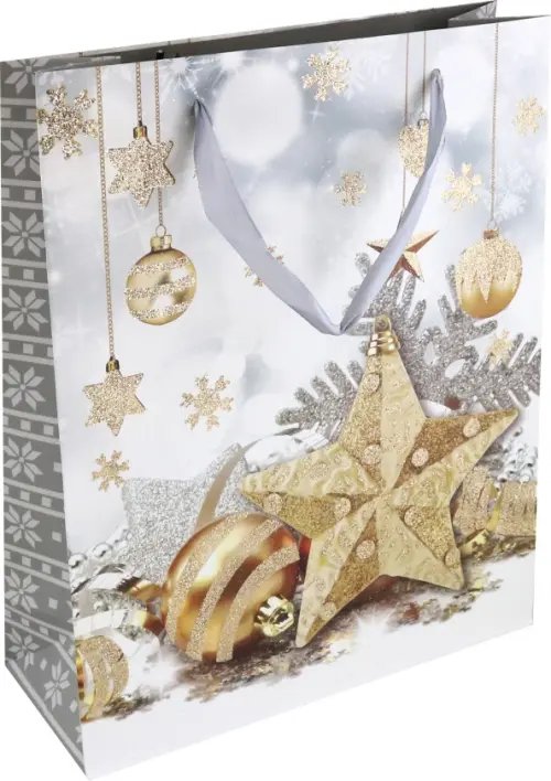 Пакет подарочный Новогодний шик, в ассортименте Пакет подарочный Новогодний шик, в ассортименте