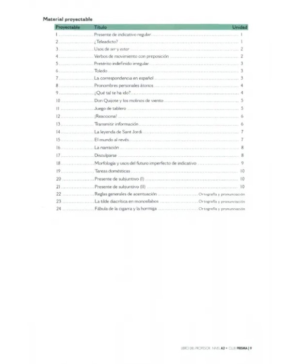 Club Prisma. Nivel A2. Libro del profesor + extension digital