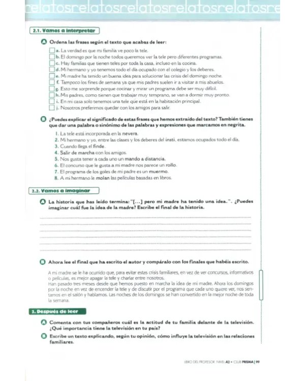 Club Prisma. Nivel A2. Libro del profesor + extension digital