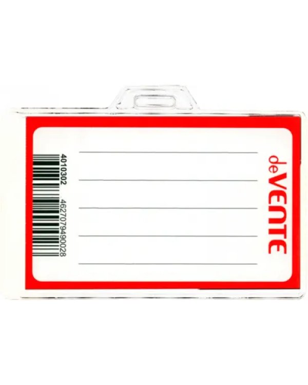 Бейдж прозрачный, с клипом