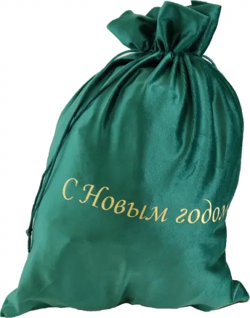 Мешочек из бархата, зеленый