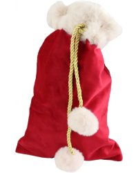 Мешочек из бархата, бордовый