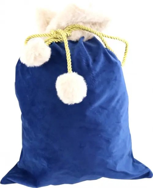 Мешочек из бархата, синий