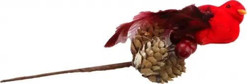 Новогодние украшения Интерьерное украшение Перо с шишками