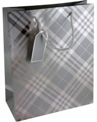 Пакет подарочный Шотландка