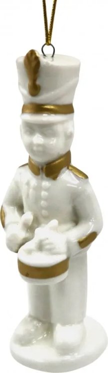 Украшение елочное подвесное Солдат, фарфор