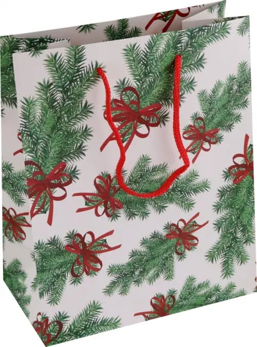 Пакет подарочный Еловая ветка