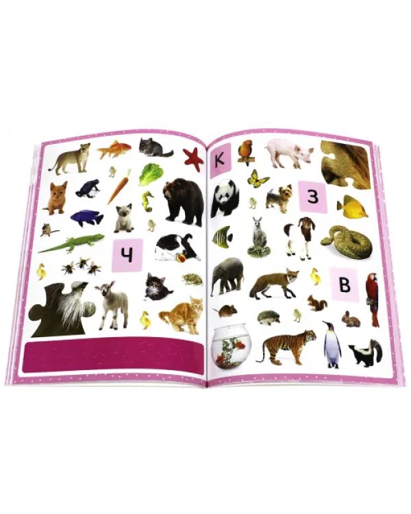 Моя прикольная розовая книга с играми и наклейками
