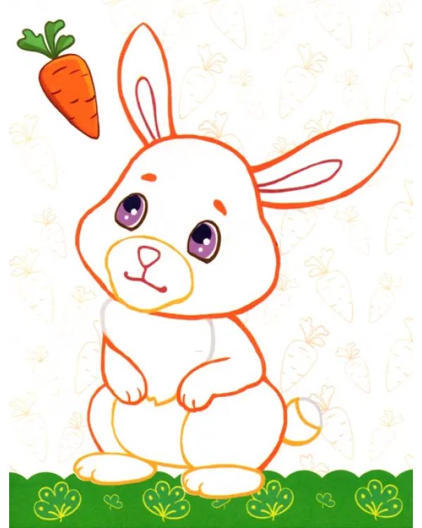 Котенок и его друзья. Раскраска. 2+