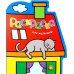 Раскраска для малышей. Кот на крыше