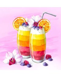 Алмазная мозаика Тропический коктейль