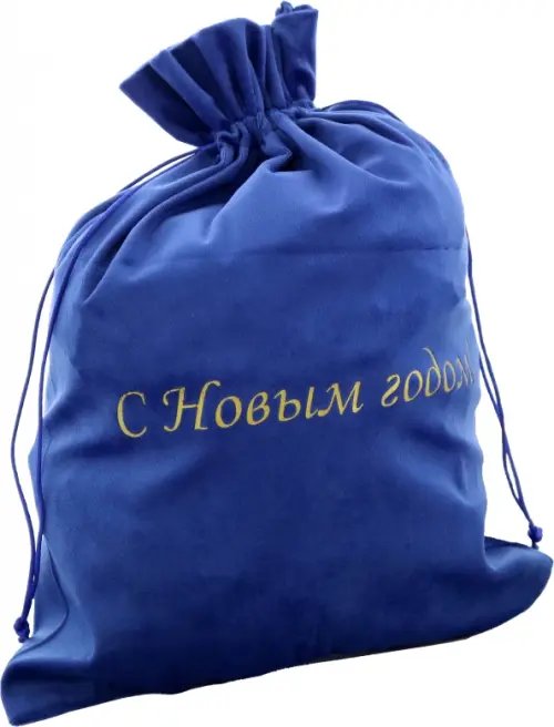 Мешочек из бархата, синий