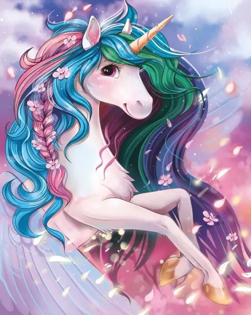 Набор для творчества Алмазная мозаика Алмазная мозаика Радужный единорог