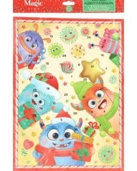 Адвент-плакат Мечта с окошками-сюрпризами