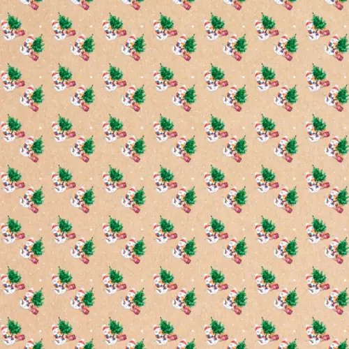 Упаковочная бумага Снеговик Упаковочная бумага Снеговик