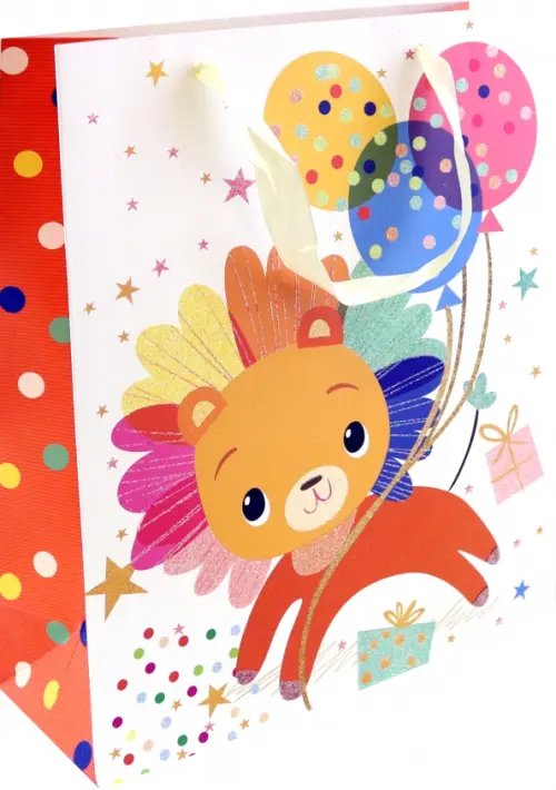 Пакет подарочный Животные, в ассортименте