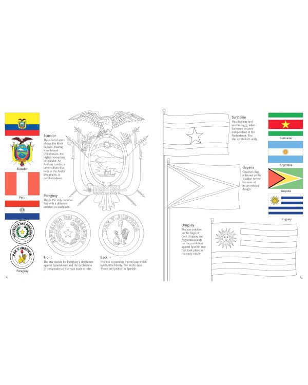 Flags of the World to Colour
