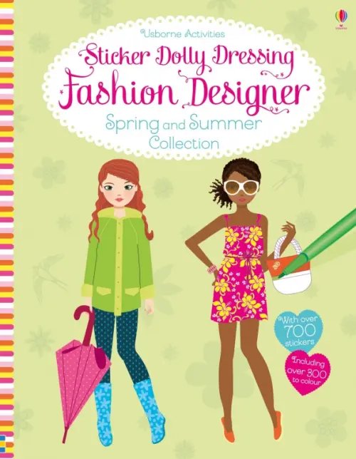 Sticker Dolly Dressing Fashion Designer. Spring and Summer Collection