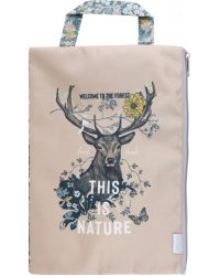 Папка текстильная на молнии Natural Life, с ручкой, A4