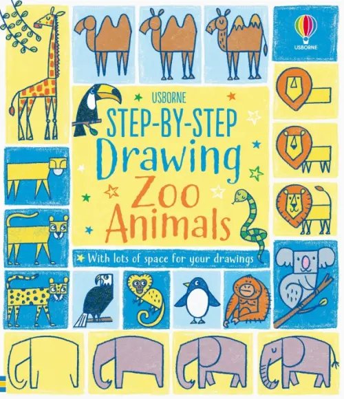 Step-by-step Drawing. Zoo Animals