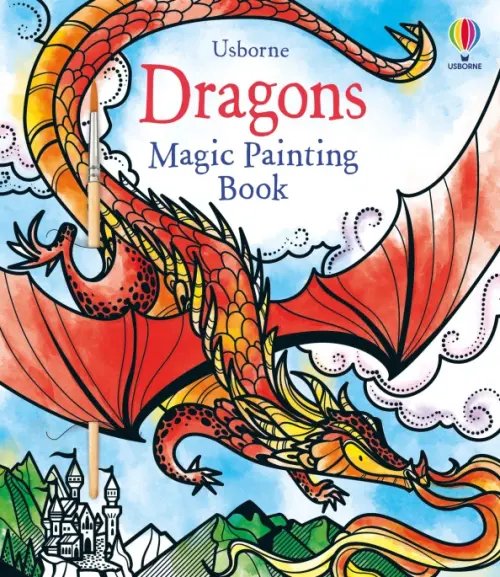 Magic Painting Books Dragons. Magic Painting Book