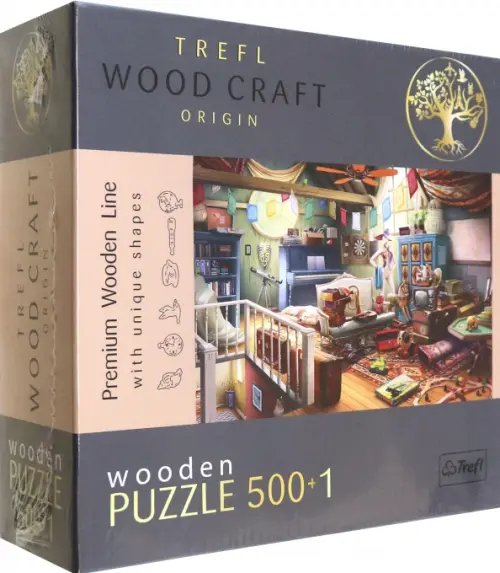 Деревяный пазл-501 Сокровища на чердаке Деревяный пазл-501 Сокровища на чердаке