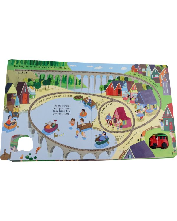 Pull-back Busy Train Book