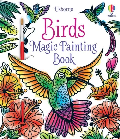 Magic Painting Books Birds. Magic Painting Book