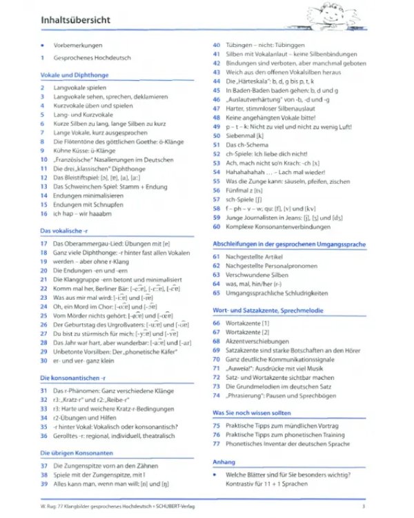 77 Klangbilder gesprochenes Hochdeutsch + CD-Rom with interaktive PDF