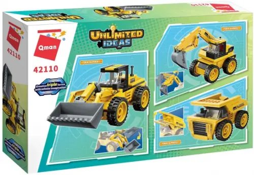 Конструктор Трактор или экскаватор или самосвал, 203 детали Конструктор Трактор или экскаватор или самосвал, 203 детали