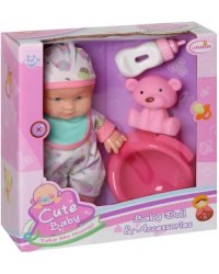 Игровой набор Пупс с медвежонком, бутылочкой и горшком