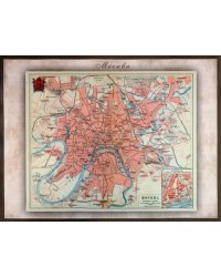 Карта-ретро города Москва на 1903 год