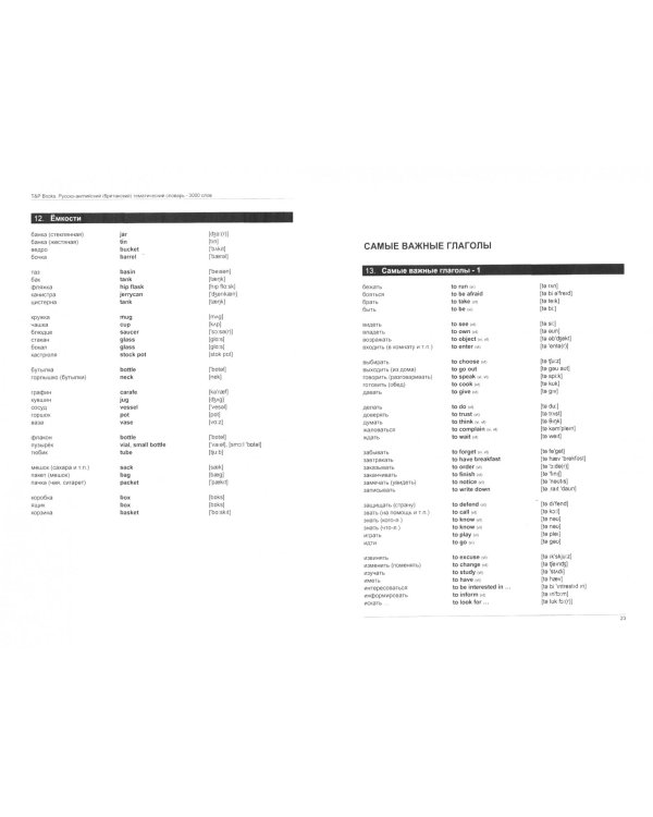 Русско-английский (британский) тематический словарь. 3000 слов. Для активного изучения и словарн. з