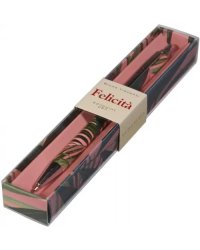 Ручка шариковая автоматическая Felicita. Пальмовые листья, синяя
