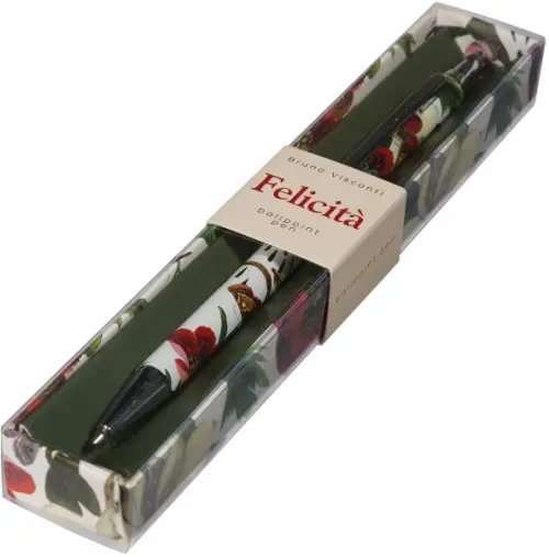 Ручка шариковая автоматическая Felicita. Пионы, синяя
