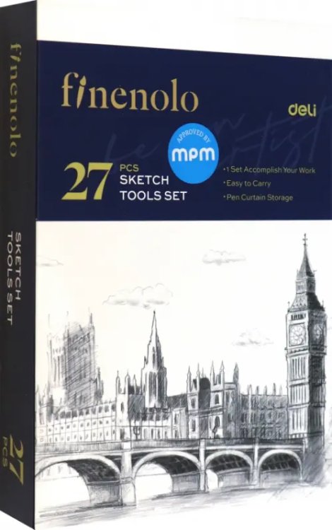 Набор для скетчинга Finenolo, 27 предметов Набор для скетчинга Finenolo, 27 предметов