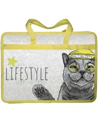 Папка-портфель на молнии Easy life. British cat, А4