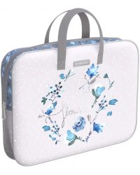 Папка текстильная на молнии Frozen Beauty, с ручками, A4+