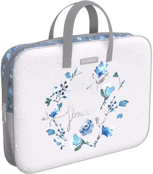 Папка текстильная на молнии Frozen Beauty, с ручками, A4+