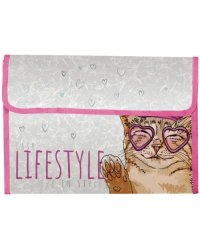 Папка-конверт на кнопке Easy life. Meincoon, А4