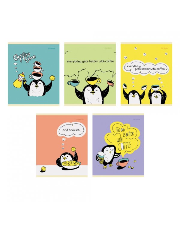 Тетрадь Coffee time, 48 листов, А5, клетка