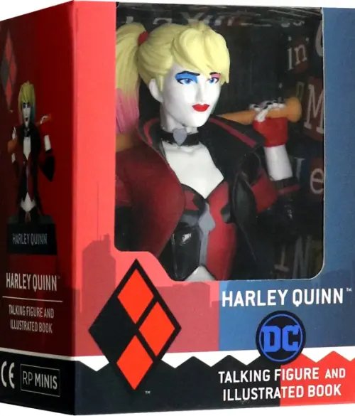 RP Minis Harley Quinn Talking Figure and Illustrated Book